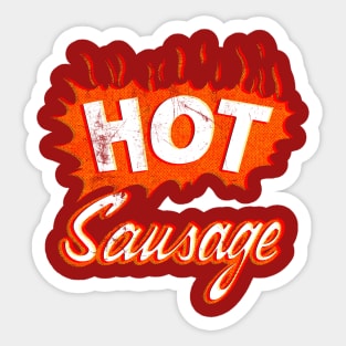 Vintage Hot Sausage Sticker